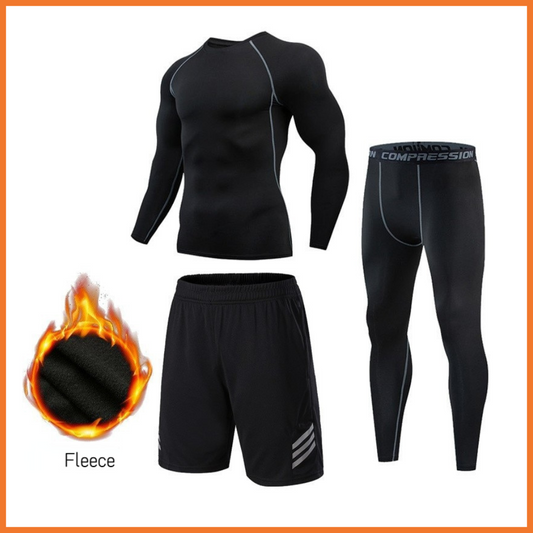 3pcs Thermal Underwear Sportswear Suits